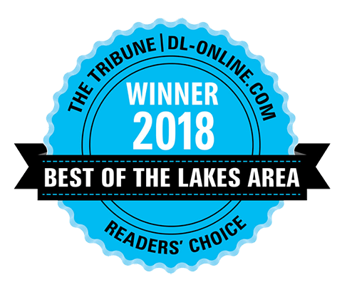 Voted Best of the Lakes Area in 2018